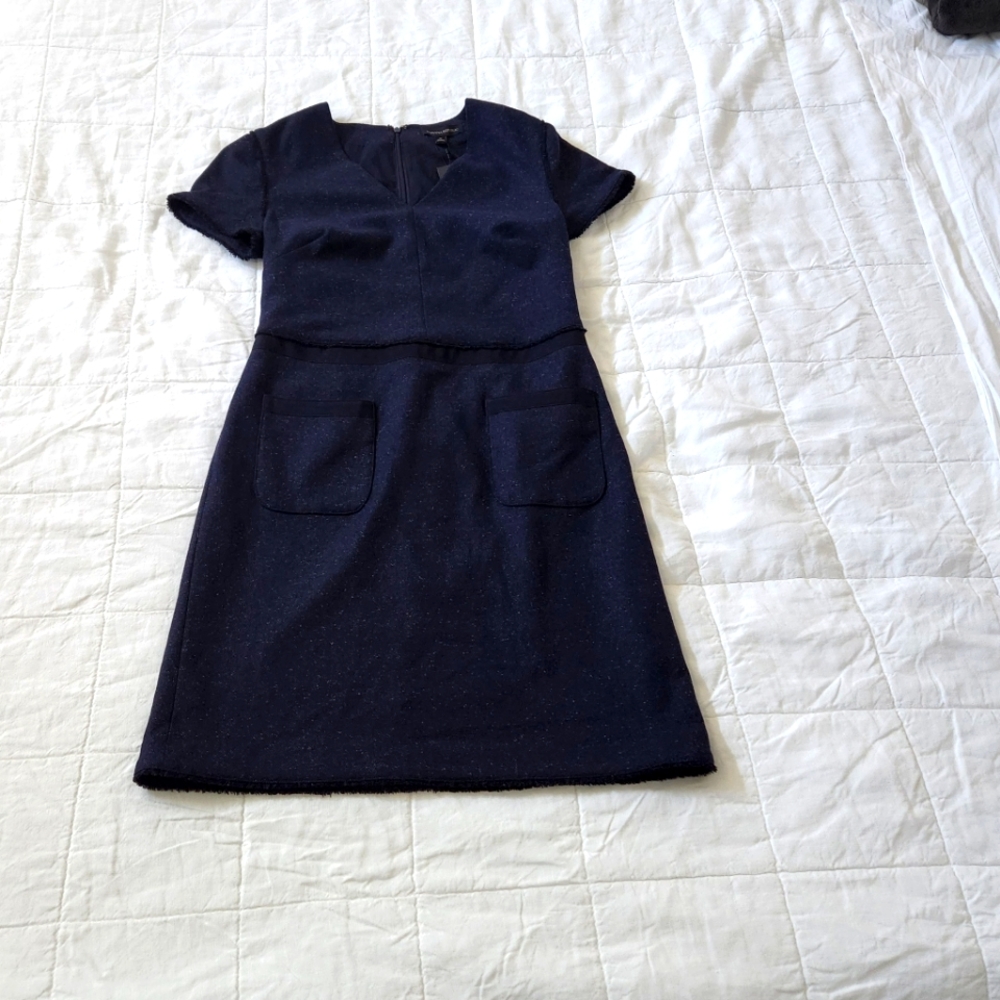 Women's Banana Republic wool blue dress size 0 new with tags